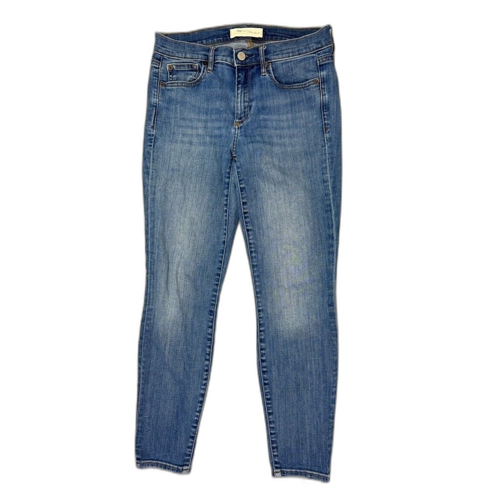 Gap Size 27 s Short Womens Jeans True Skinny Low Rise Med Wash Stretch